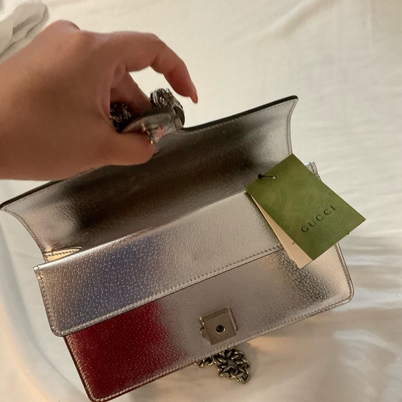 GUCCI pvc Crossbody Bags Metallic Calfskin MM Dionysus Shoulder Bag - Picture 14 of 15